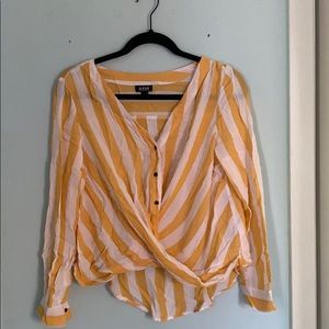 ANA Stripped Long Sleeve Dress Shirt